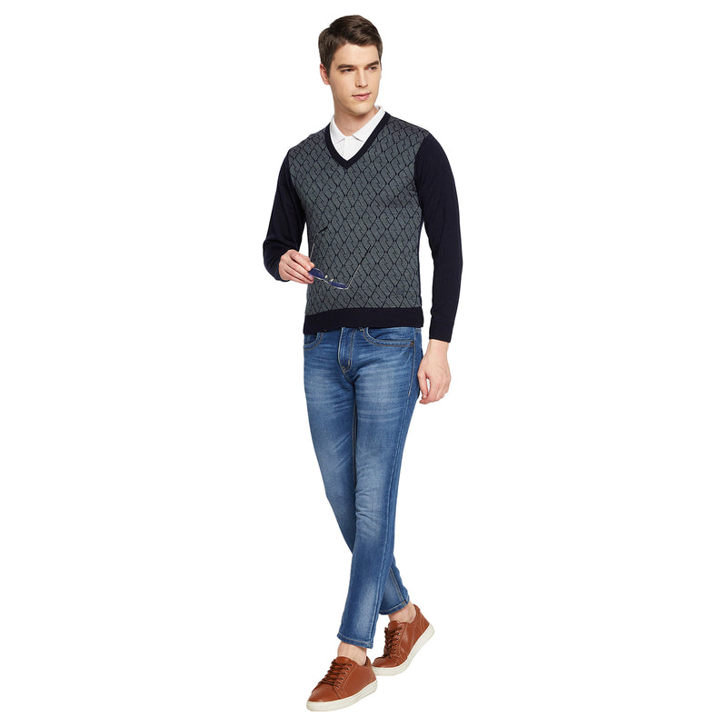 Duke Urban Men Full Sleeve V Neck Sweater (SDS8090)