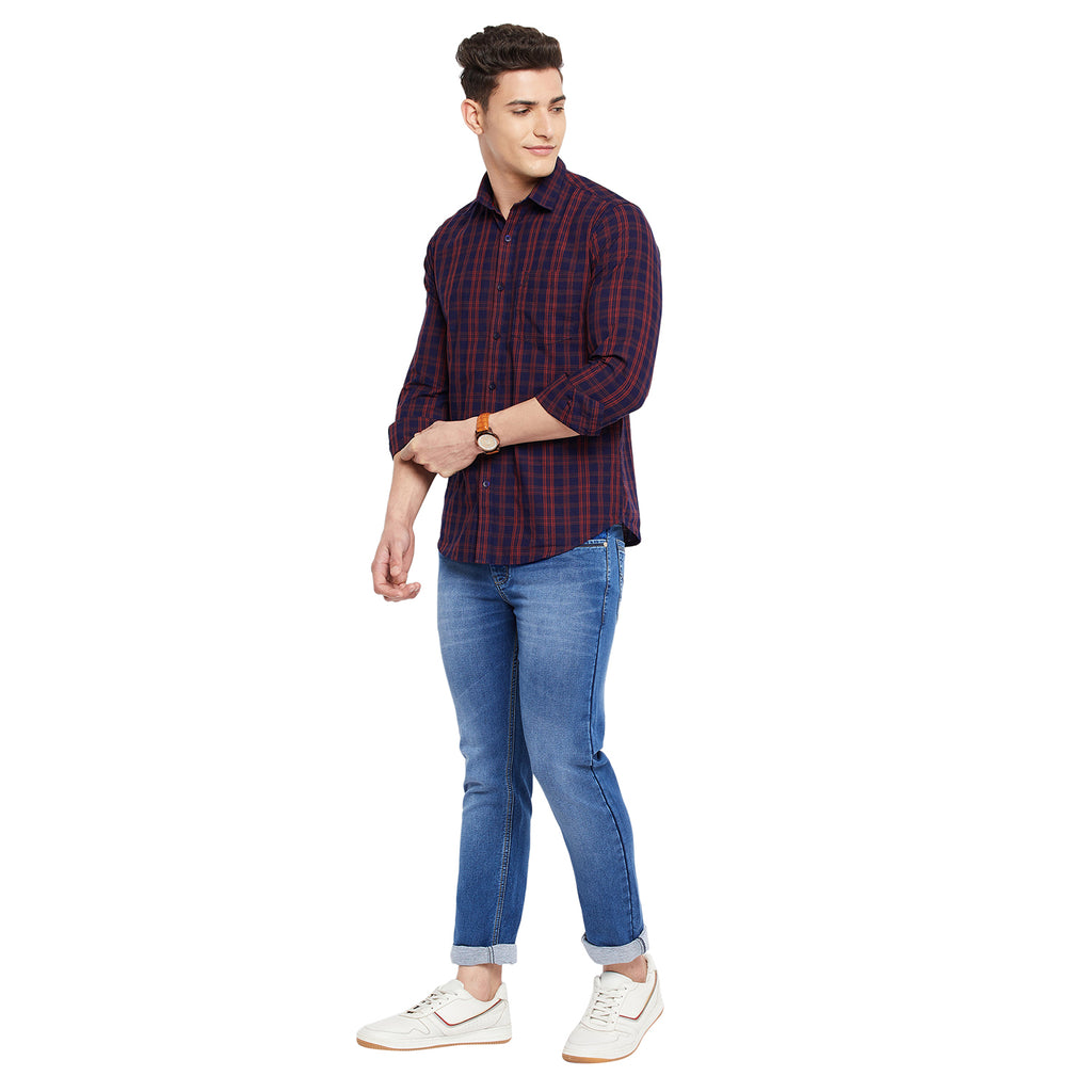Duke Stardust Men Full Sleeve Cotton Shirt (SDO5CKTE)