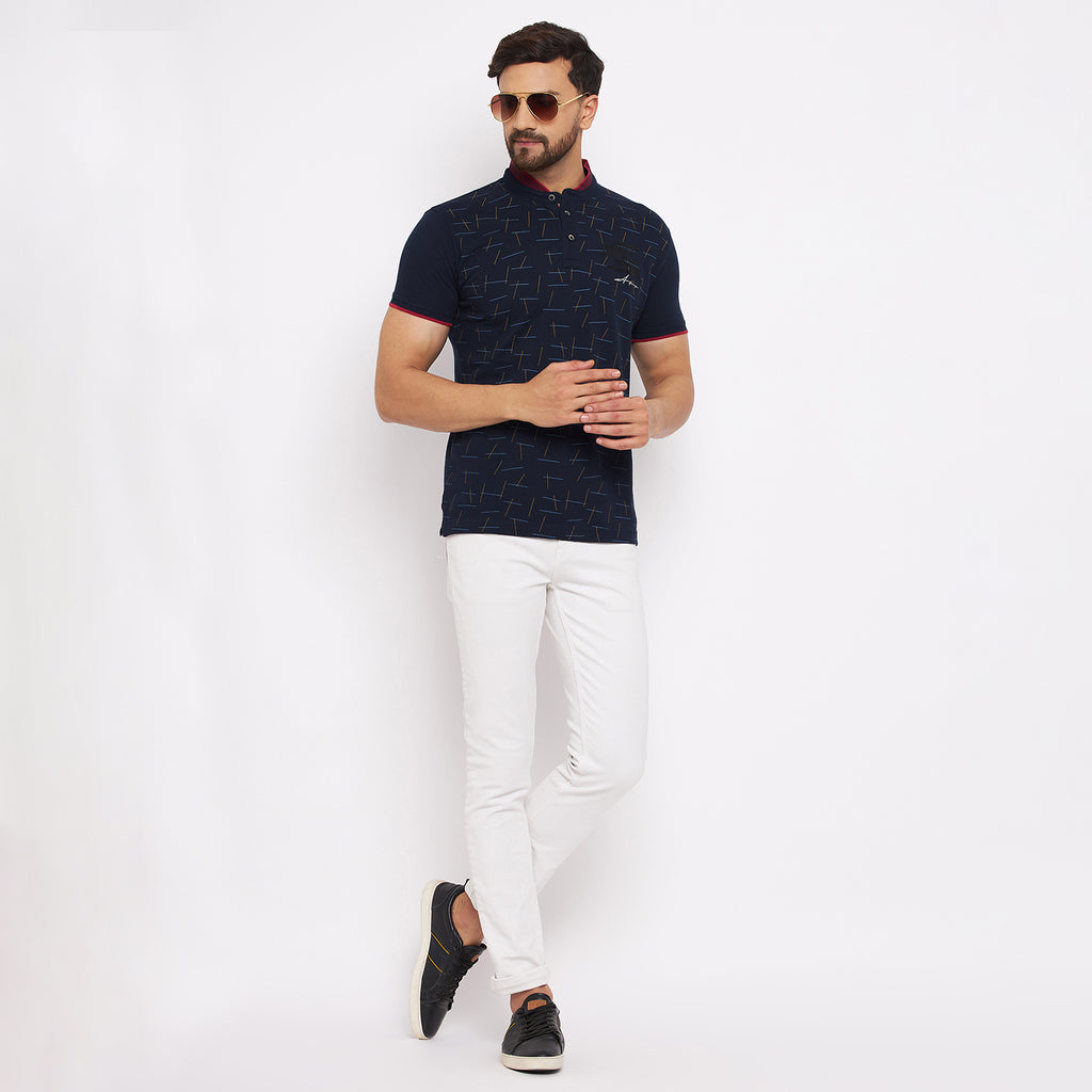 Duke Stardust Men Half Sleeve Cotton T-shirt (LF4955)