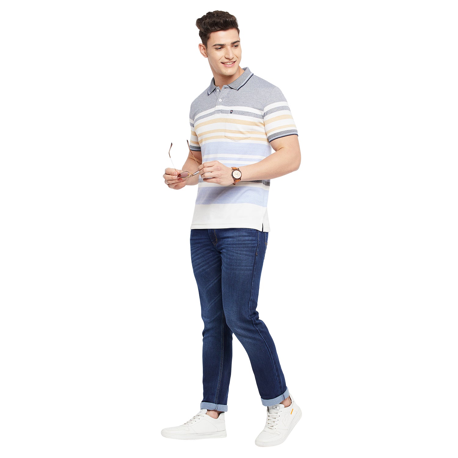 Duke Stardust Men Half Sleeve Cotton T-Shirt (LF5396)