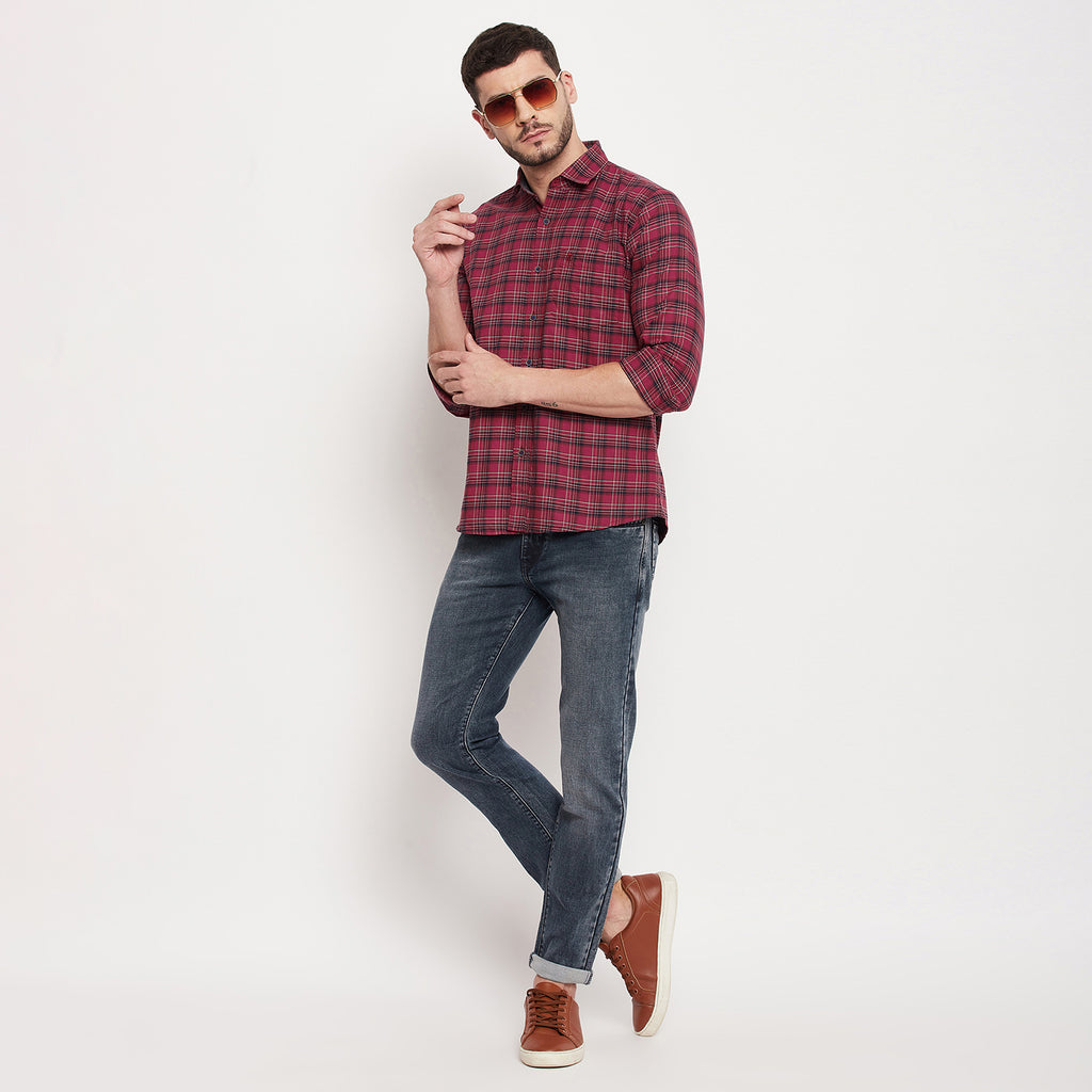 Duke Stardust Men Full Sleeve Cotton Shirt (SDO8CKO)
