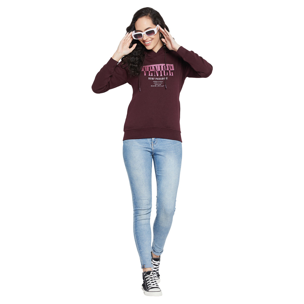 Duke Urban Women Full Sleeve Hooded Sweatshirt (LFX815)