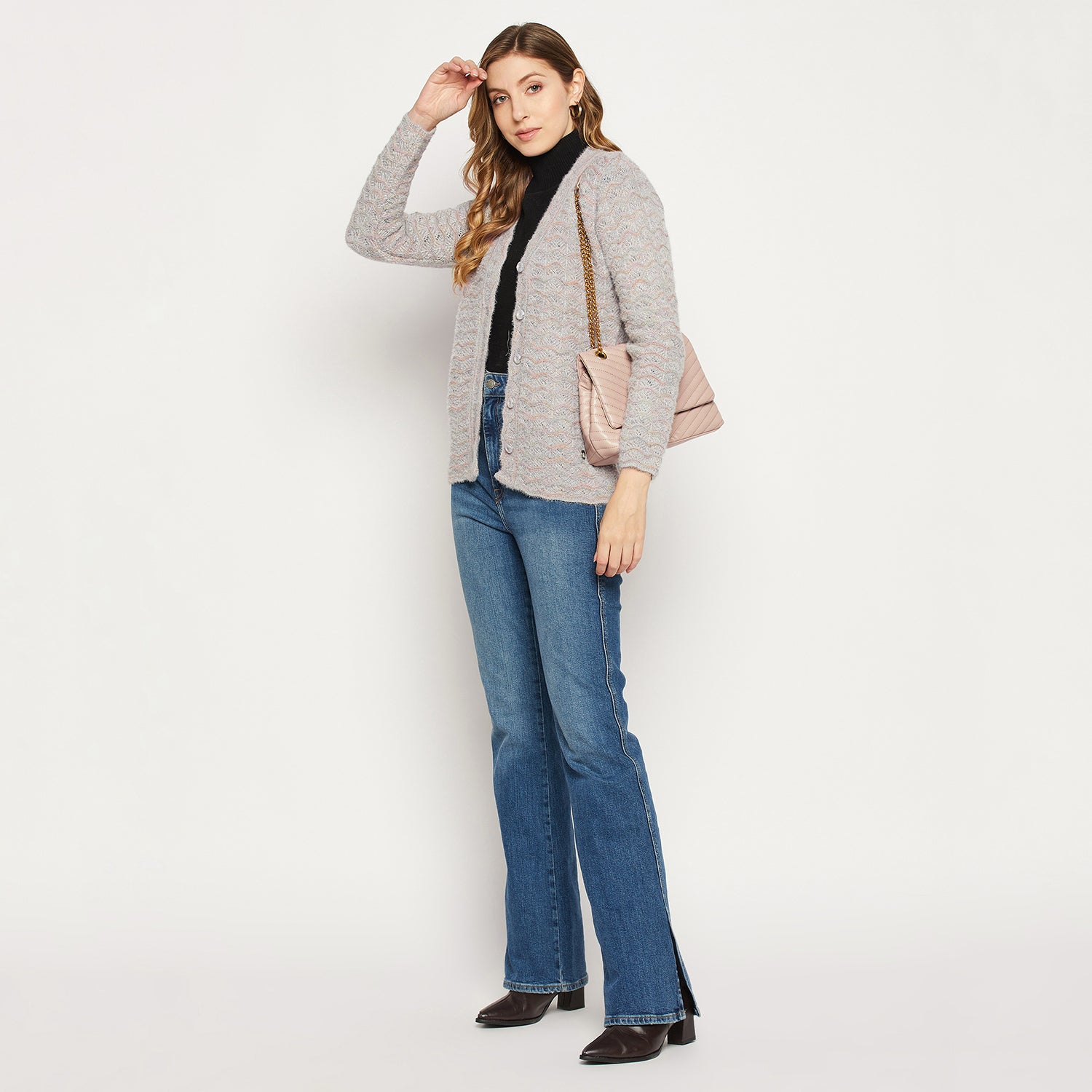 Duke Stardust Women Full Sleeve Cardigan (SDS9739)