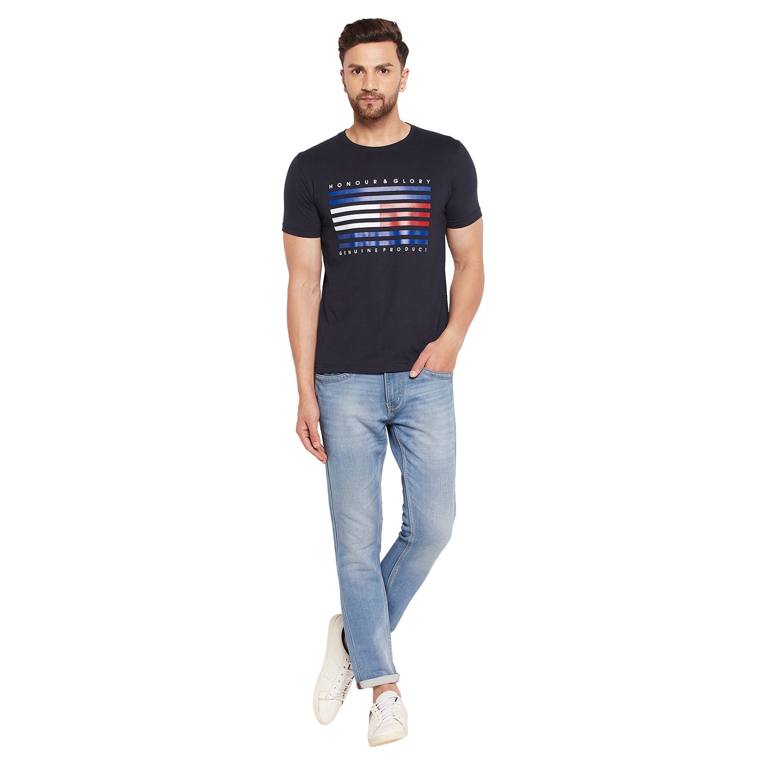 Duke Stardust Men Half Sleeve Cotton T-shirt (LF5432)