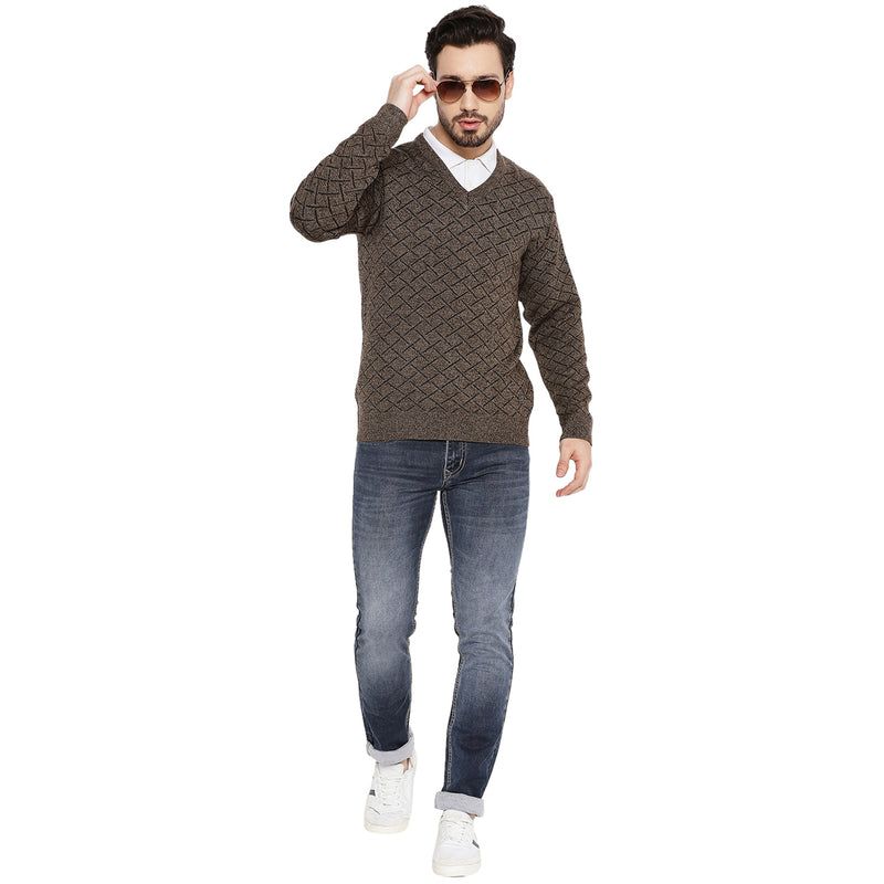 Duke Urban Men Full Sleeve V Neck Sweater (SDS2055)