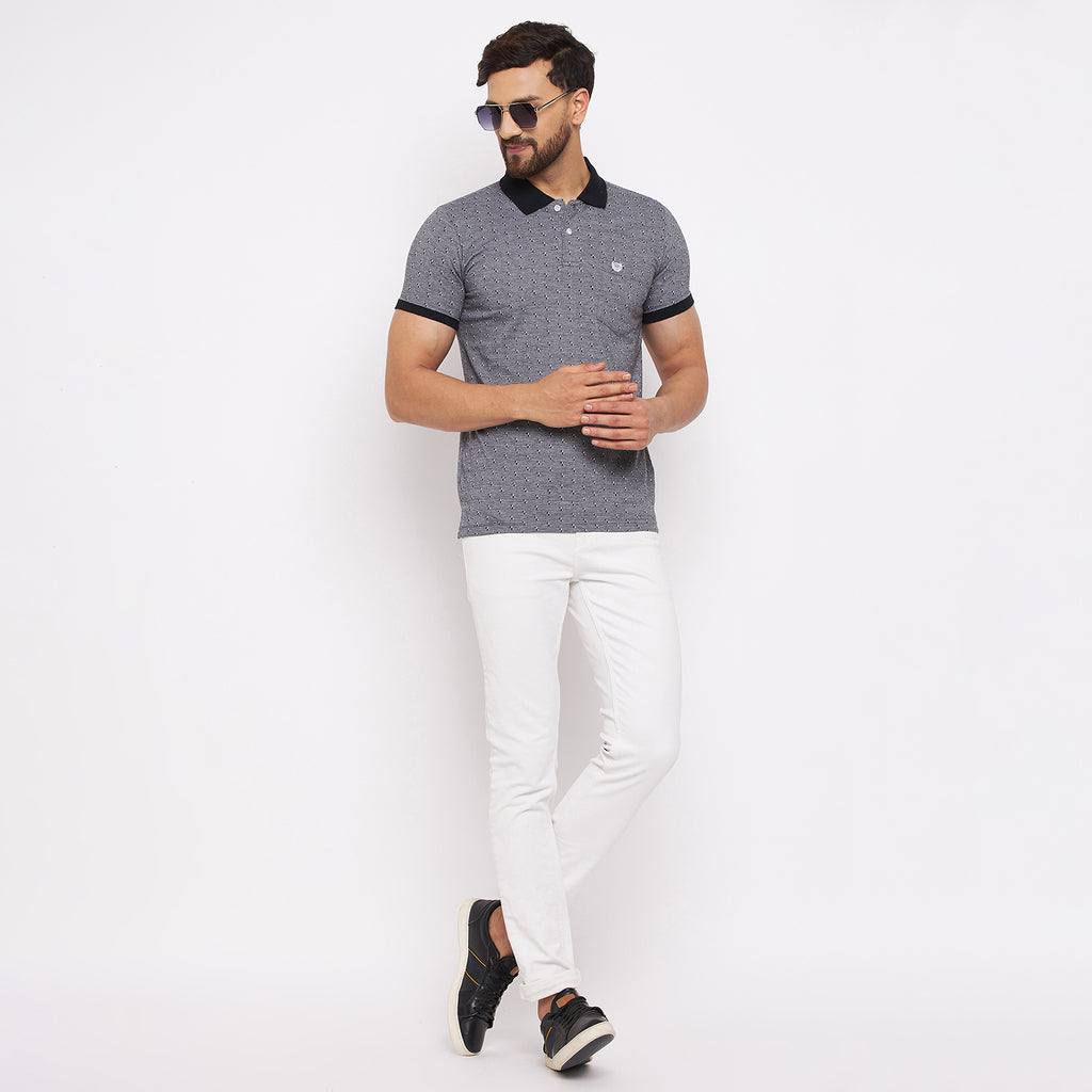 Duke Stardust Men Half Sleeve Cotton T-shirt (LF5378)