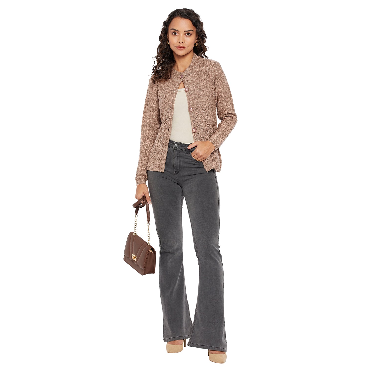 Duke Urban Women Round Neck Cardigan  (SDS1046)