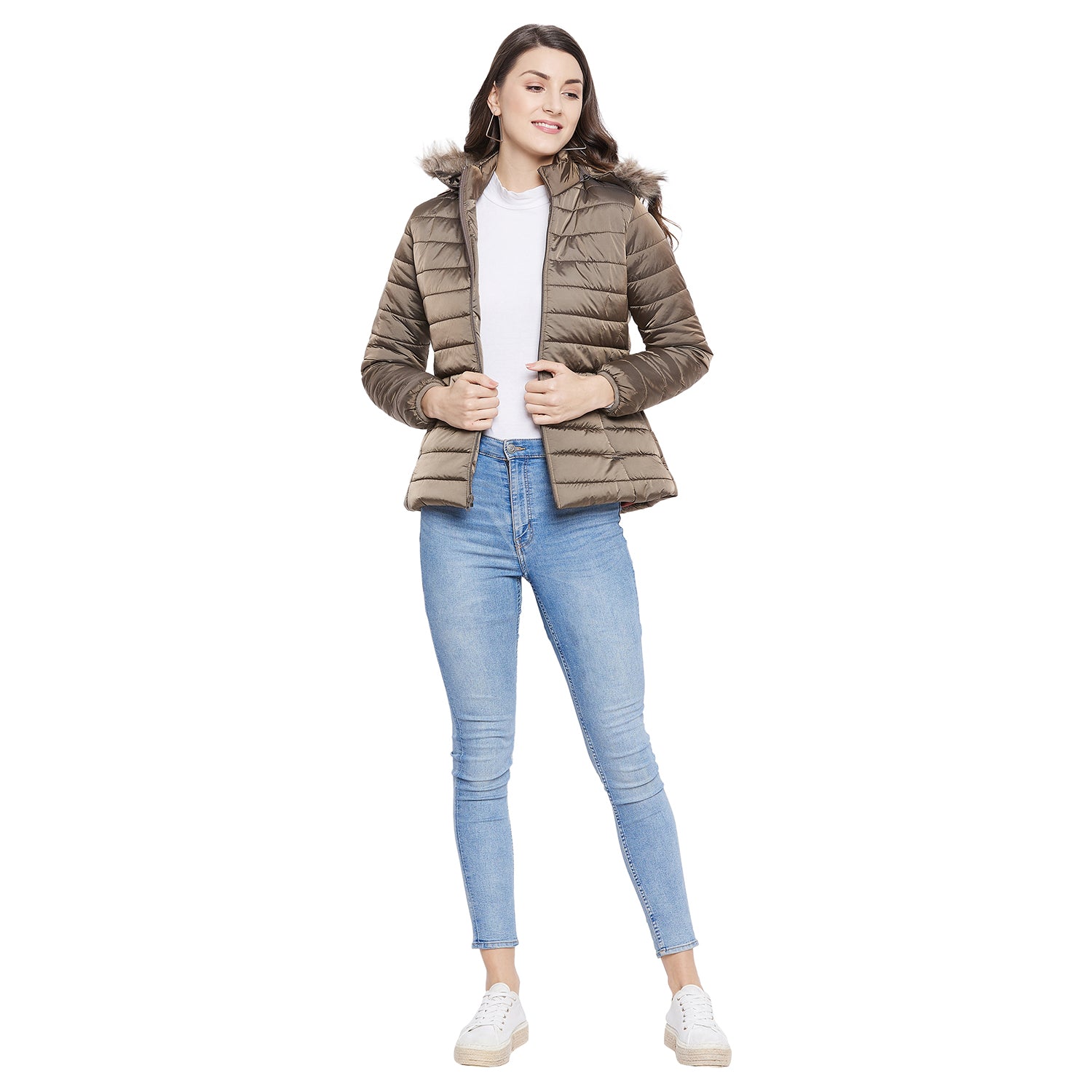 Duke Urban Women Full Sleeve Quilted Jacket (SDZ6695)