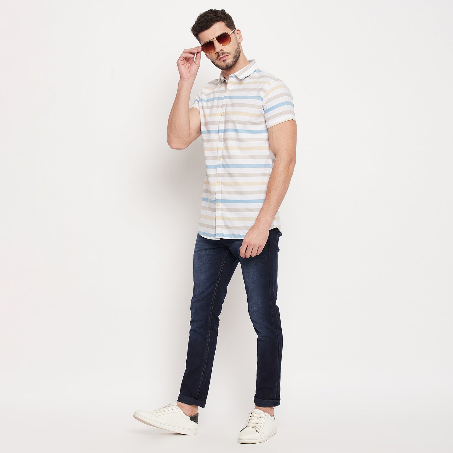 Duke Stardust Men Half Sleeve Cotton Shirt (SDO6963R)
