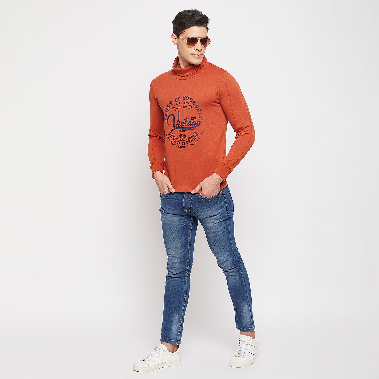 Duke Stardust Men Full Sleeve Cotton T-shirt (LF3966)