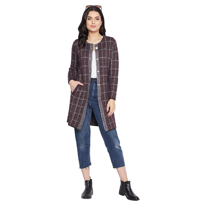 Duke Urban Women Full Sleeve Long Cardigan (SDS9639)