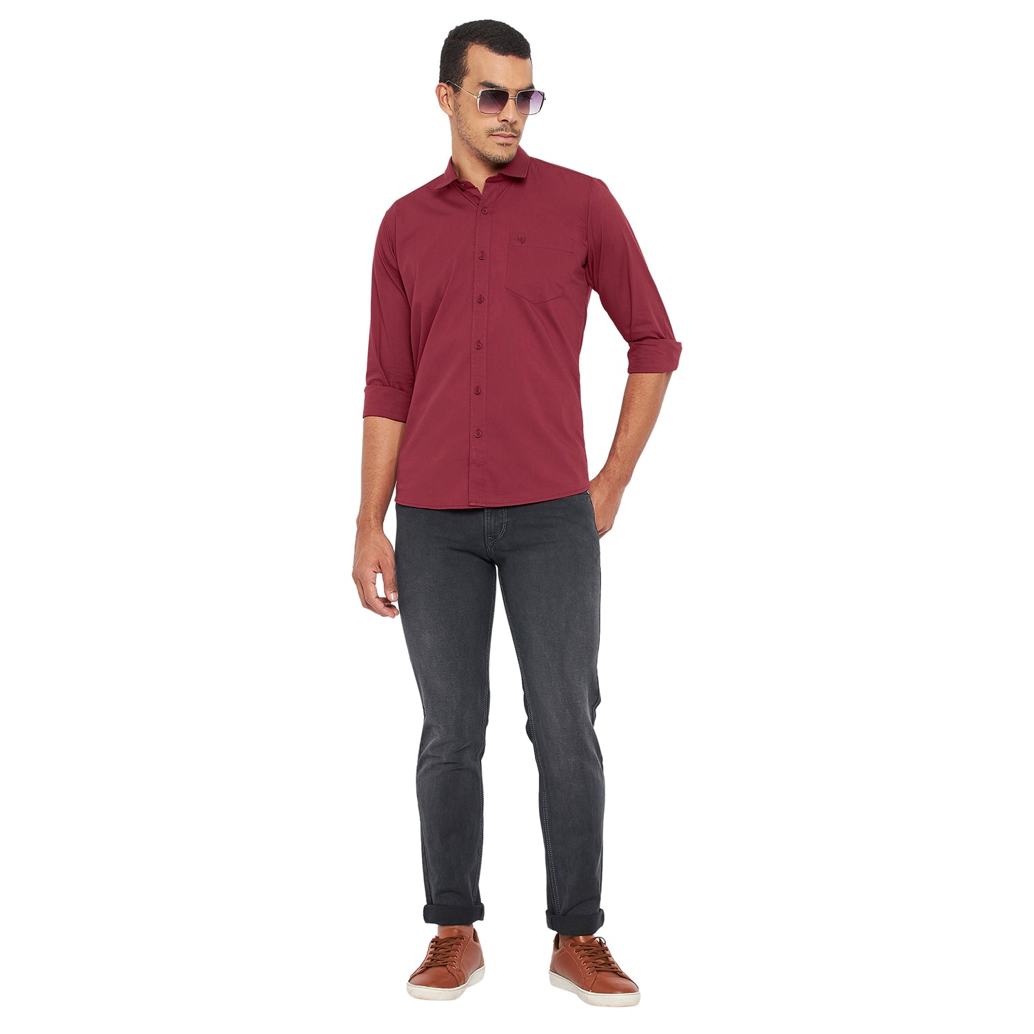 Duke Urban Men Full Sleeve Cotton Shirt (SDO8PLPS)