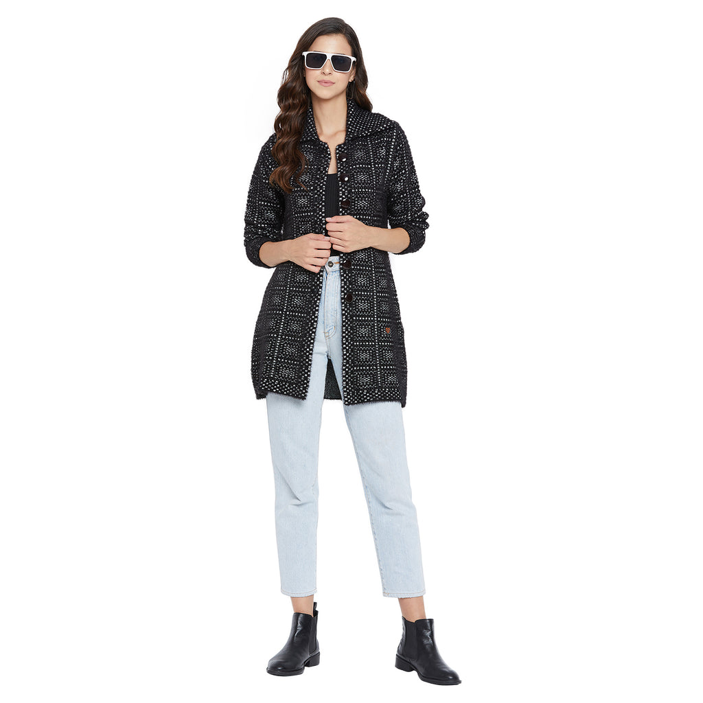 Duke Urban Women Full Sleeve Long Cardigan (SDS973)
