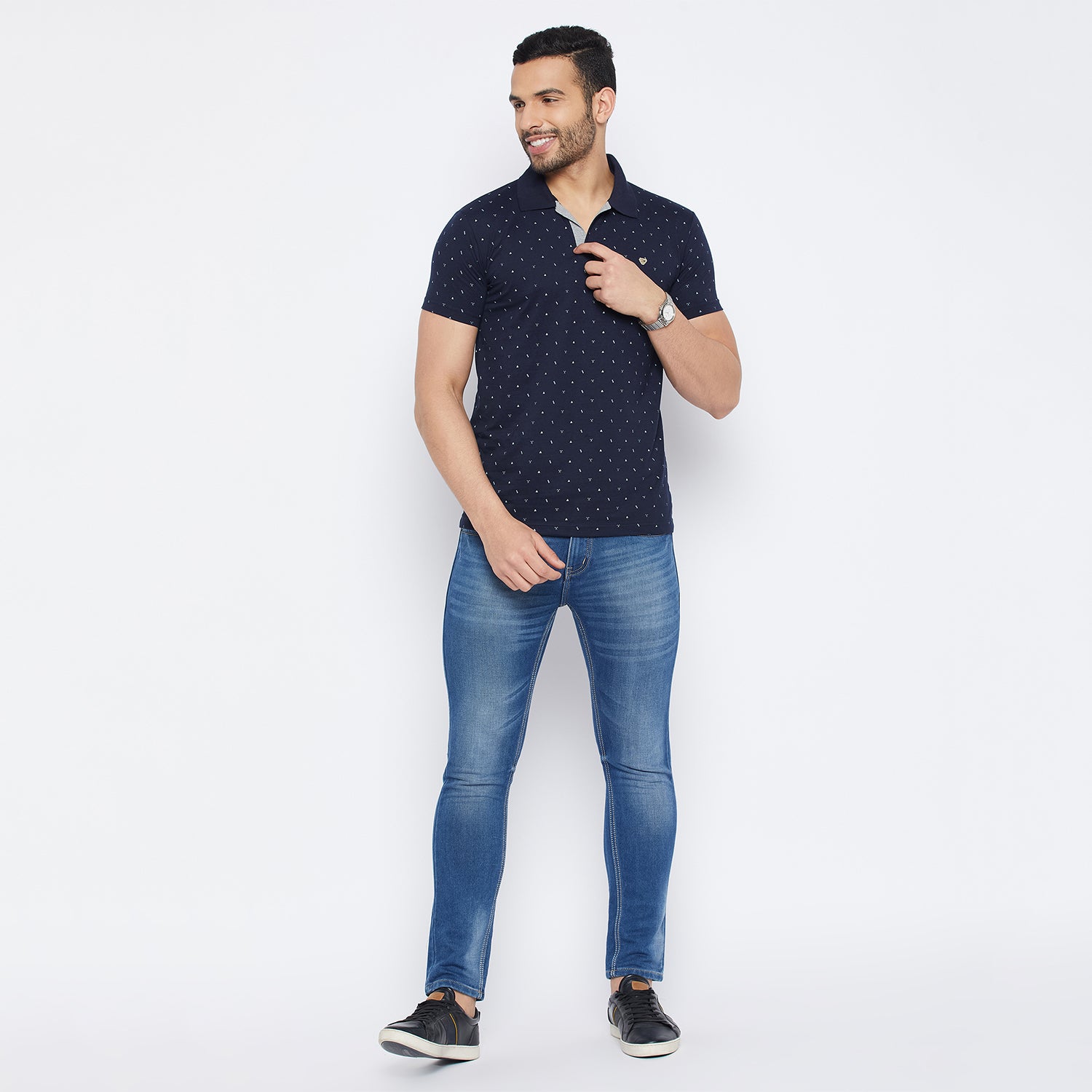 Duke Stardust Men Half Sleeve Cotton T-shirt (4040F)