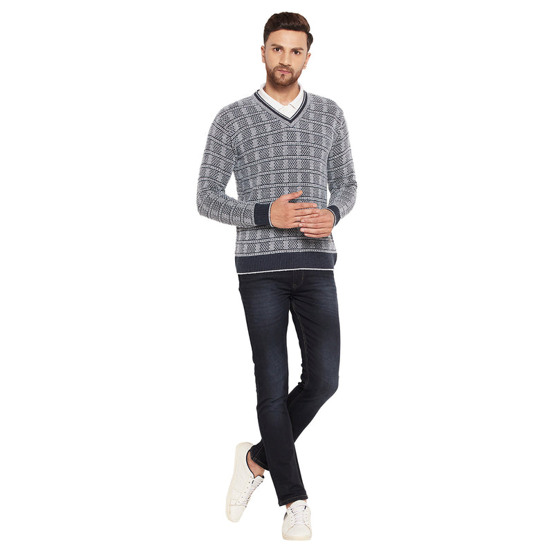 Duke Urban Men Full Sleeve V-Neck Sweater (SDS2068)