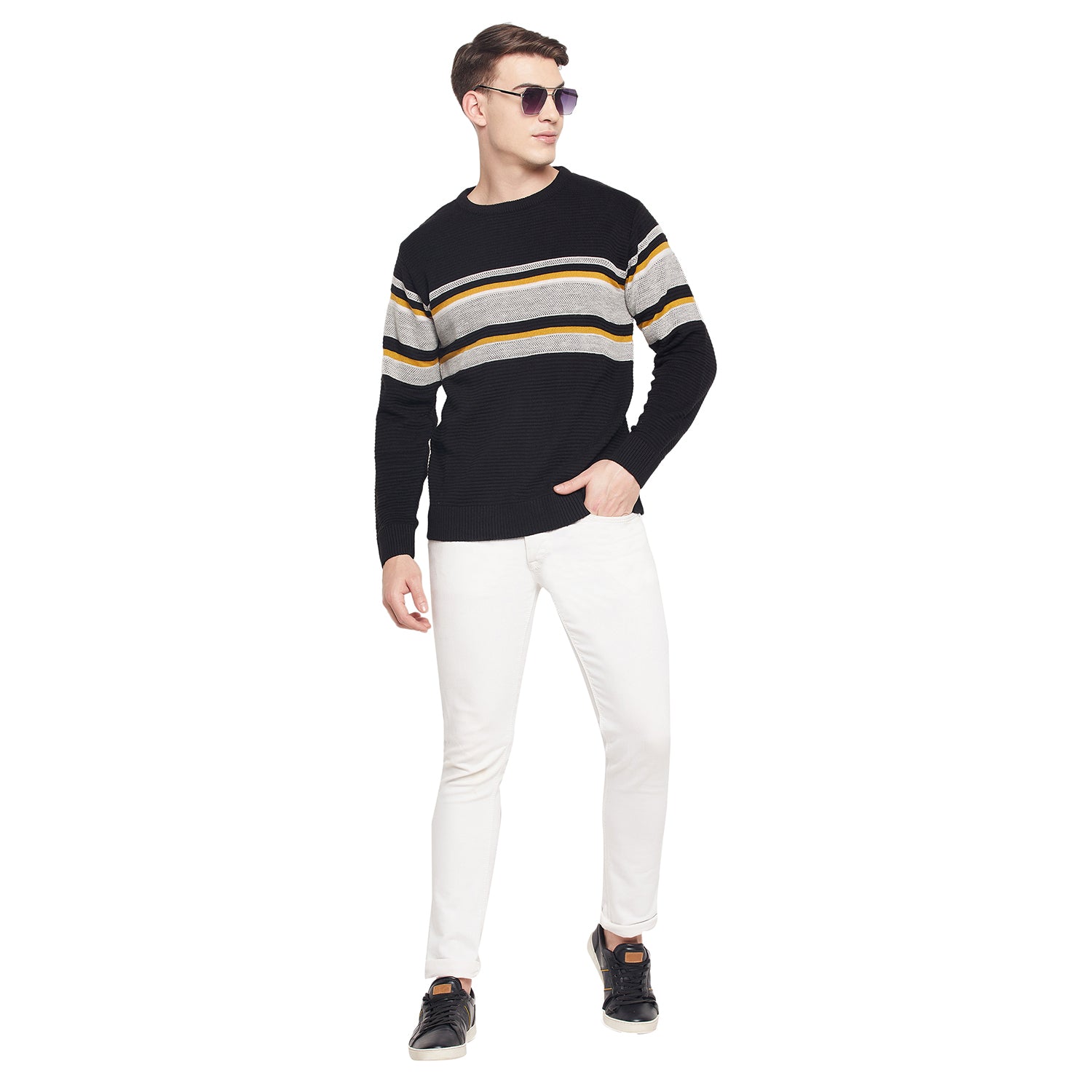 Duke Urban Men Round Neck Full Sleeve Sweater (SDS641)