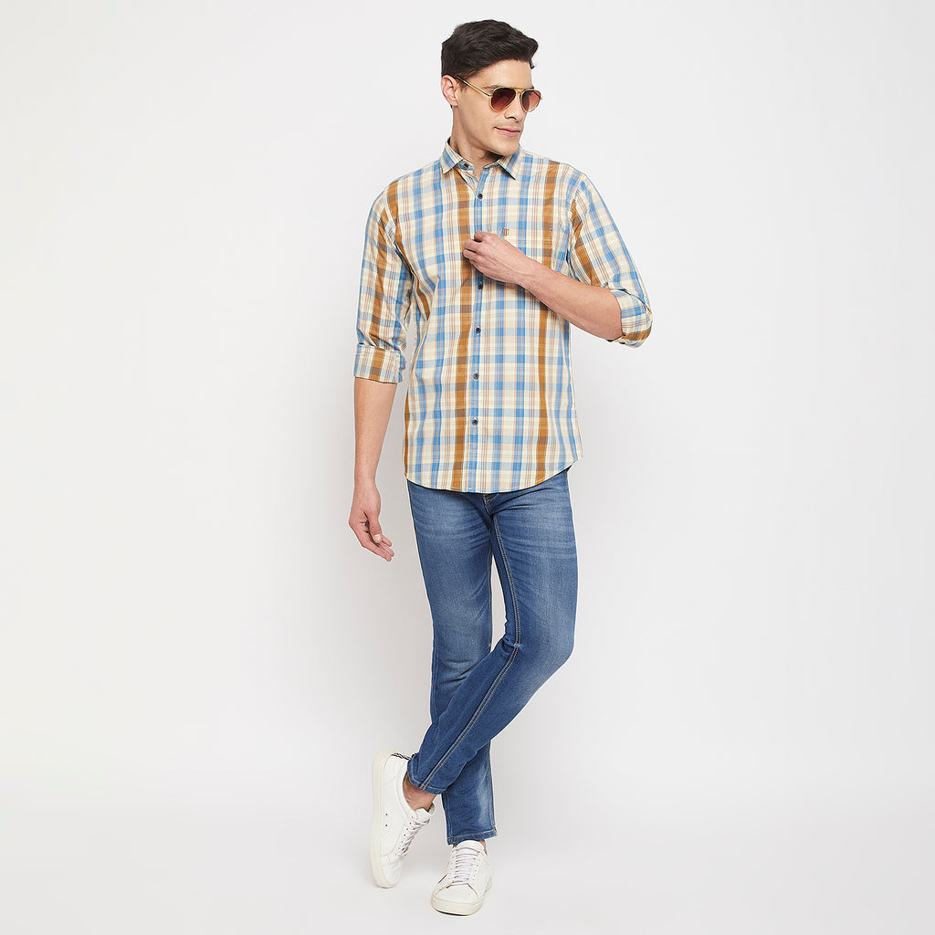 Duke Urban Men Full Sleeve Cotton Shirt (SDO5CKQ)