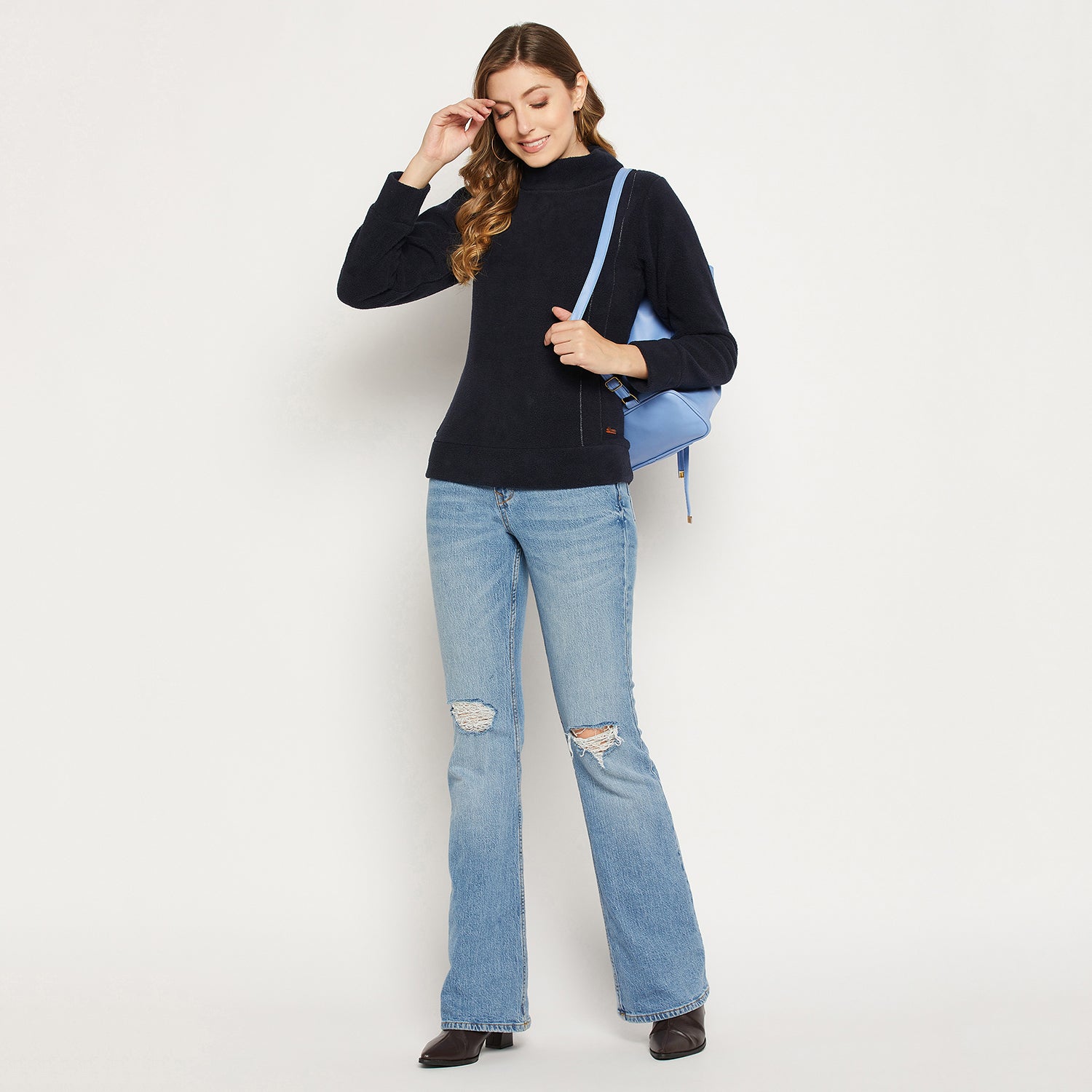 Duke Stardust Women High Neck Sweatshirt (LFX803)