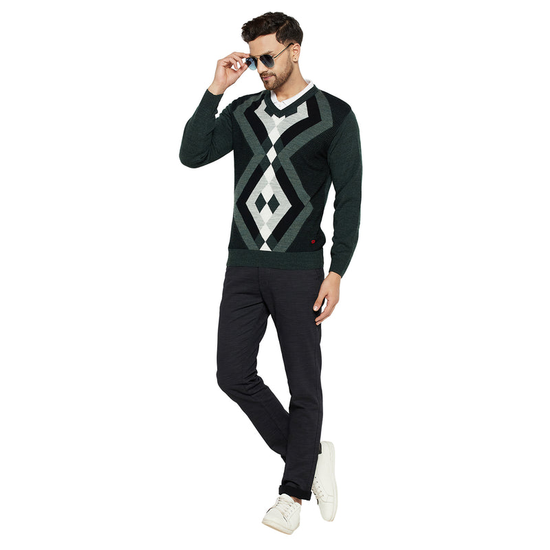 Duke Urban Men Full Sleeve V Neck Sweater (SDS2057)