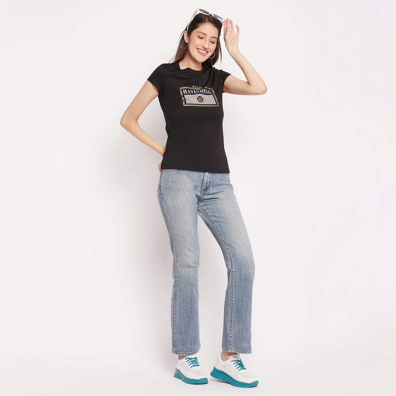 Duke Stardust Women Short Sleeve Round Neck Top (LFX893)