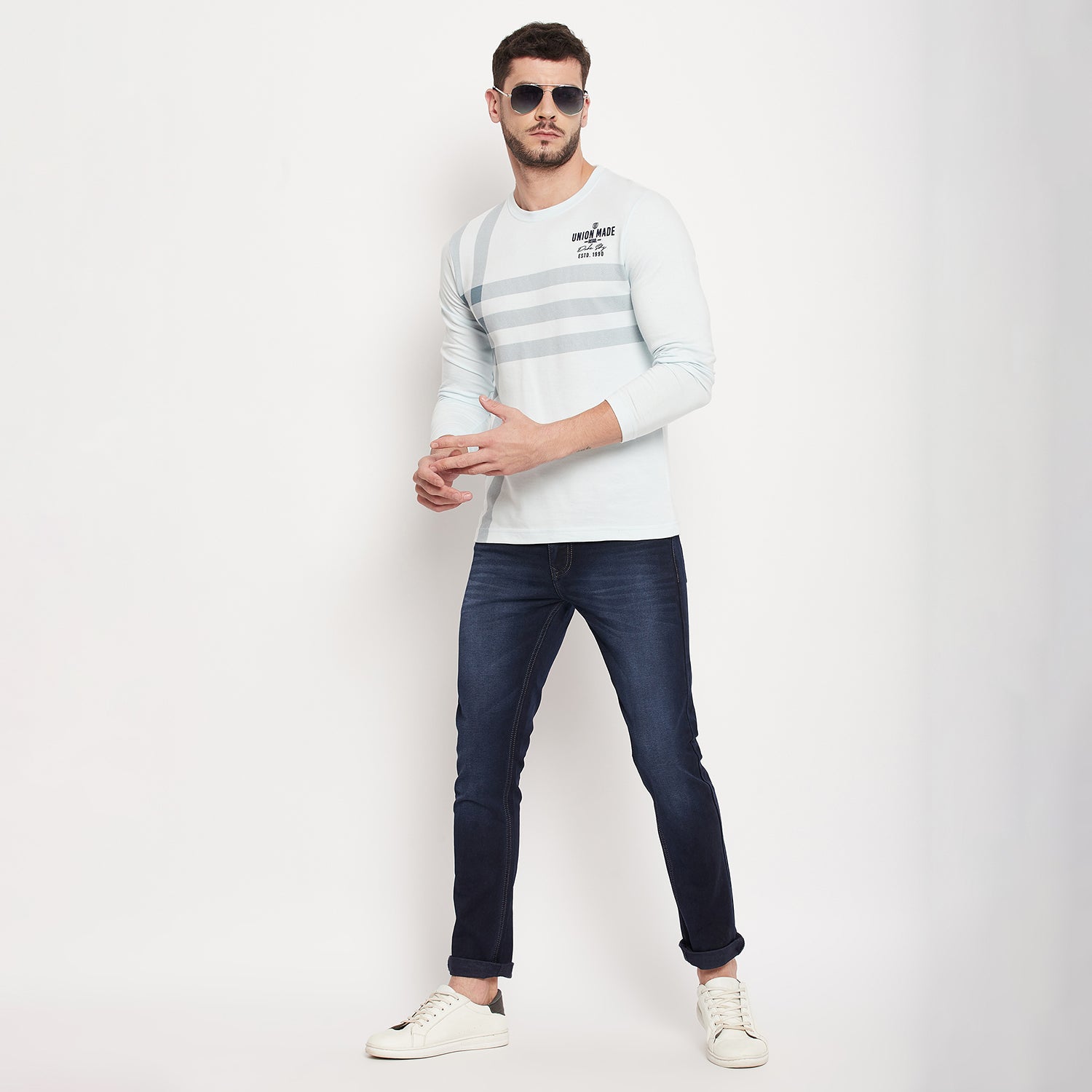 Duke Stardust Men Full Sleeve Cotton T-shirt (LF3976)