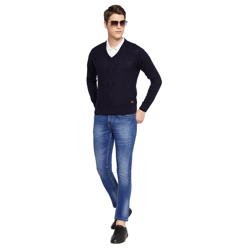 Duke Urban Men Full Sleeve V Neck Sweater (SDS8096)