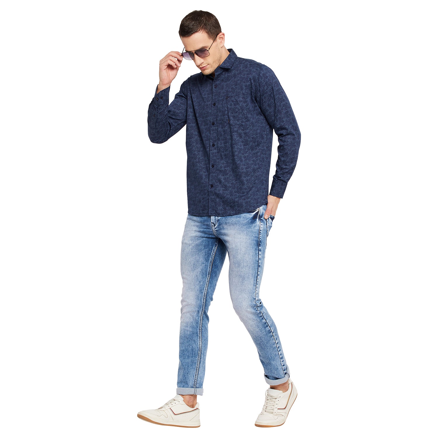 Duke Stardust Men Full Sleeve Cotton Shirt (SDO8PRTI)