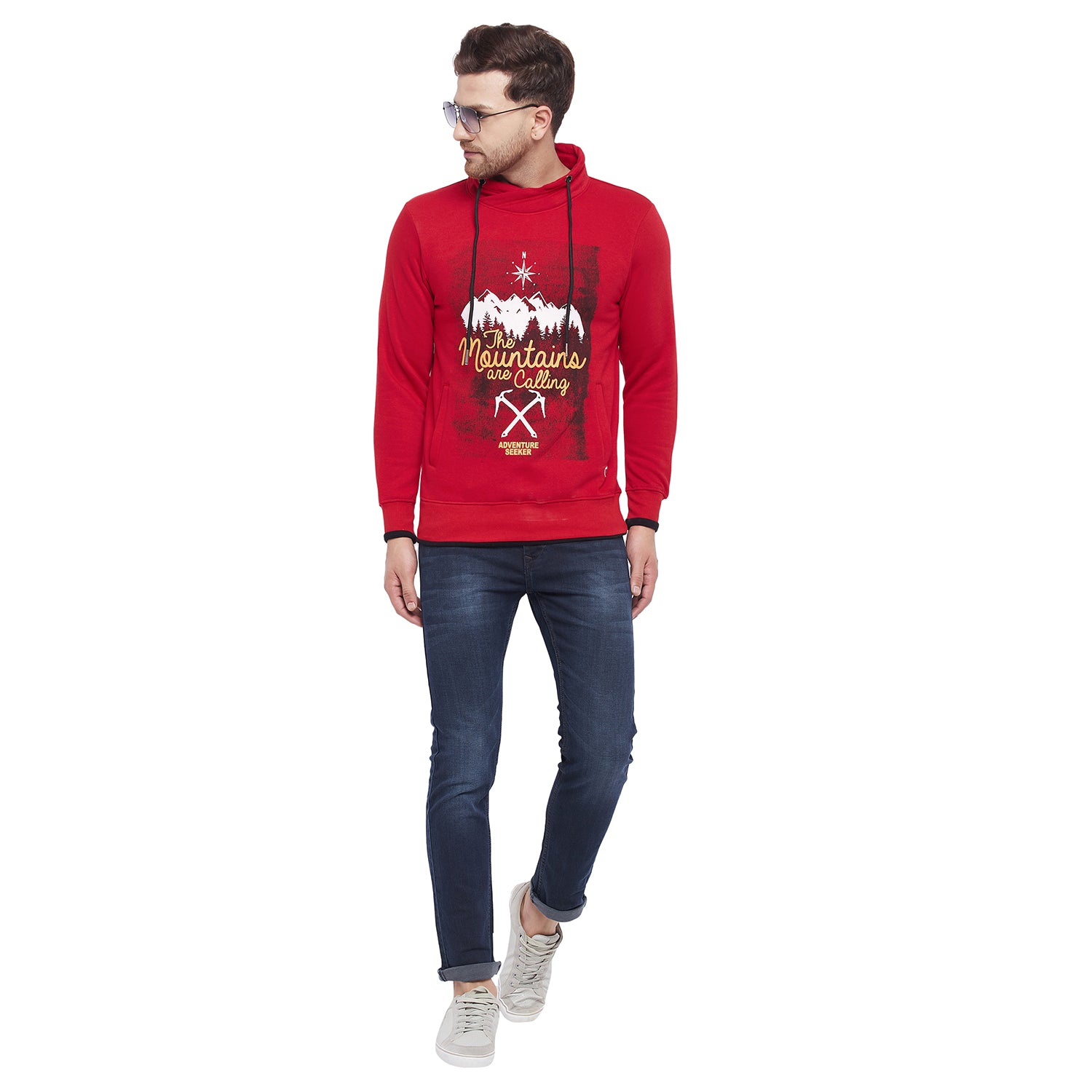Duke Urban Men Cowl Neck Sweatshirt (LF3853)