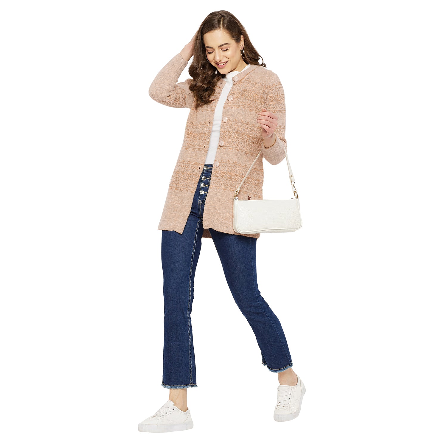 Duke Urban Women Full Sleeve Long Cardigan (SDS9645)