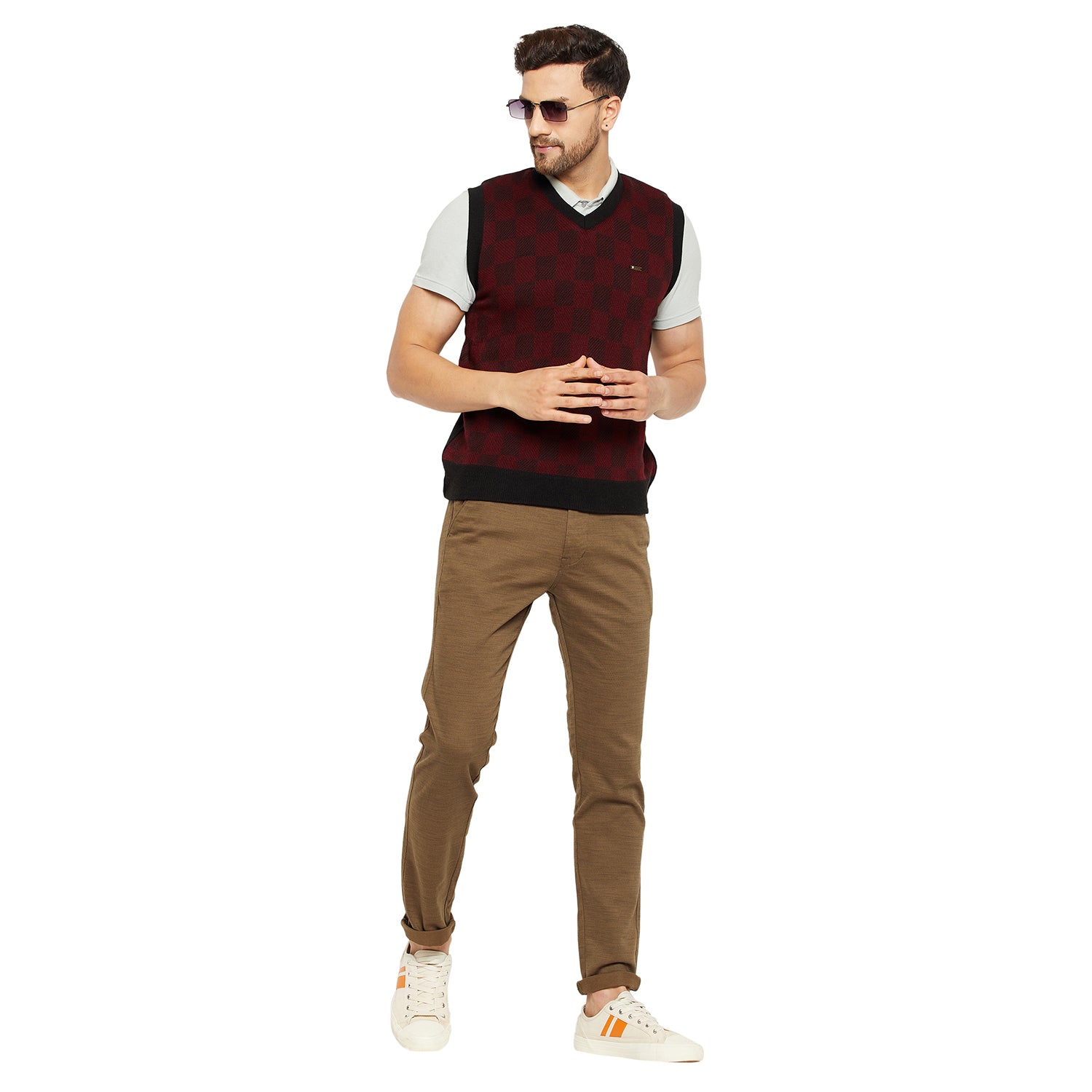 Duke Urban Men Sleeveless Reversible Sweater (SDS2035)