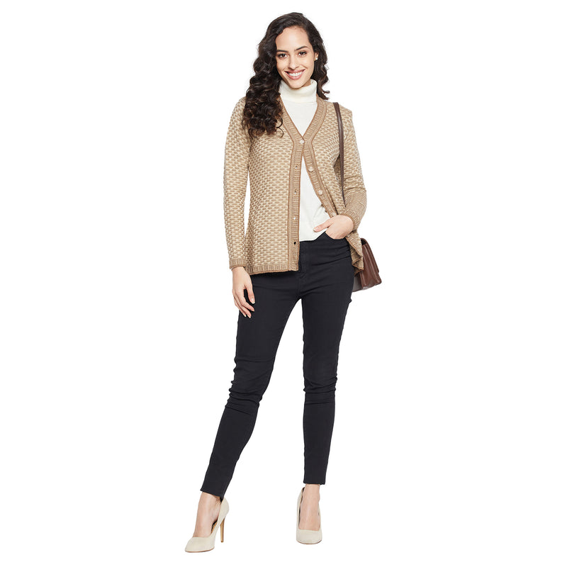 Duke Urban Women Full sleeve V Neck Cardigan (SDS1089)