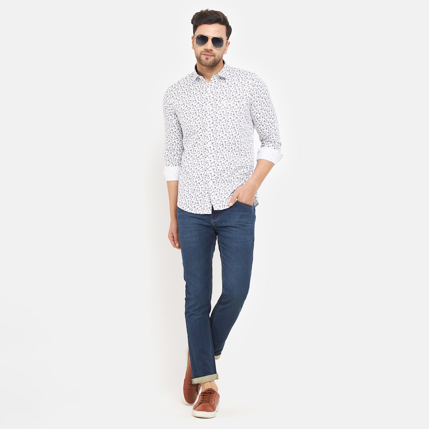 Duke Urban Men Full Sleeve Cotton Shirt (SDO7PRTI)