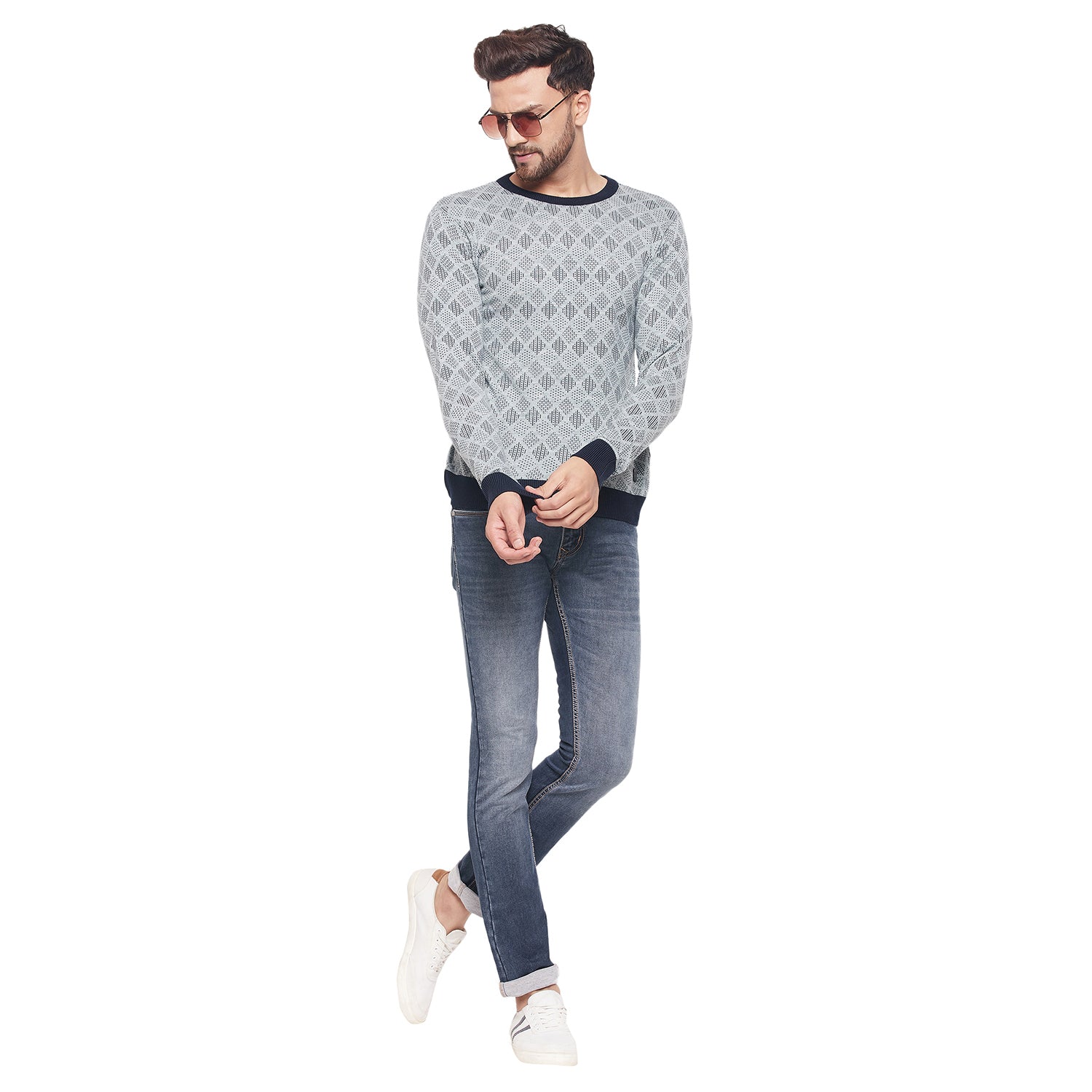 Duke Stardust Men Full Sleeve Round Neck Sweater (WSDS8032)