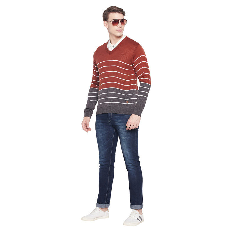 Duke Urban Men Full Sleeve V Neck Sweater (SDS8098)