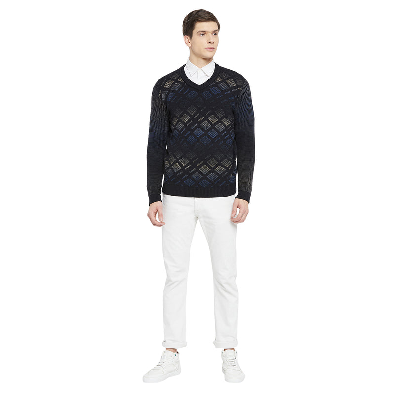 Duke Urban Men Full Sleeve V Neck Sweater (SDS671)