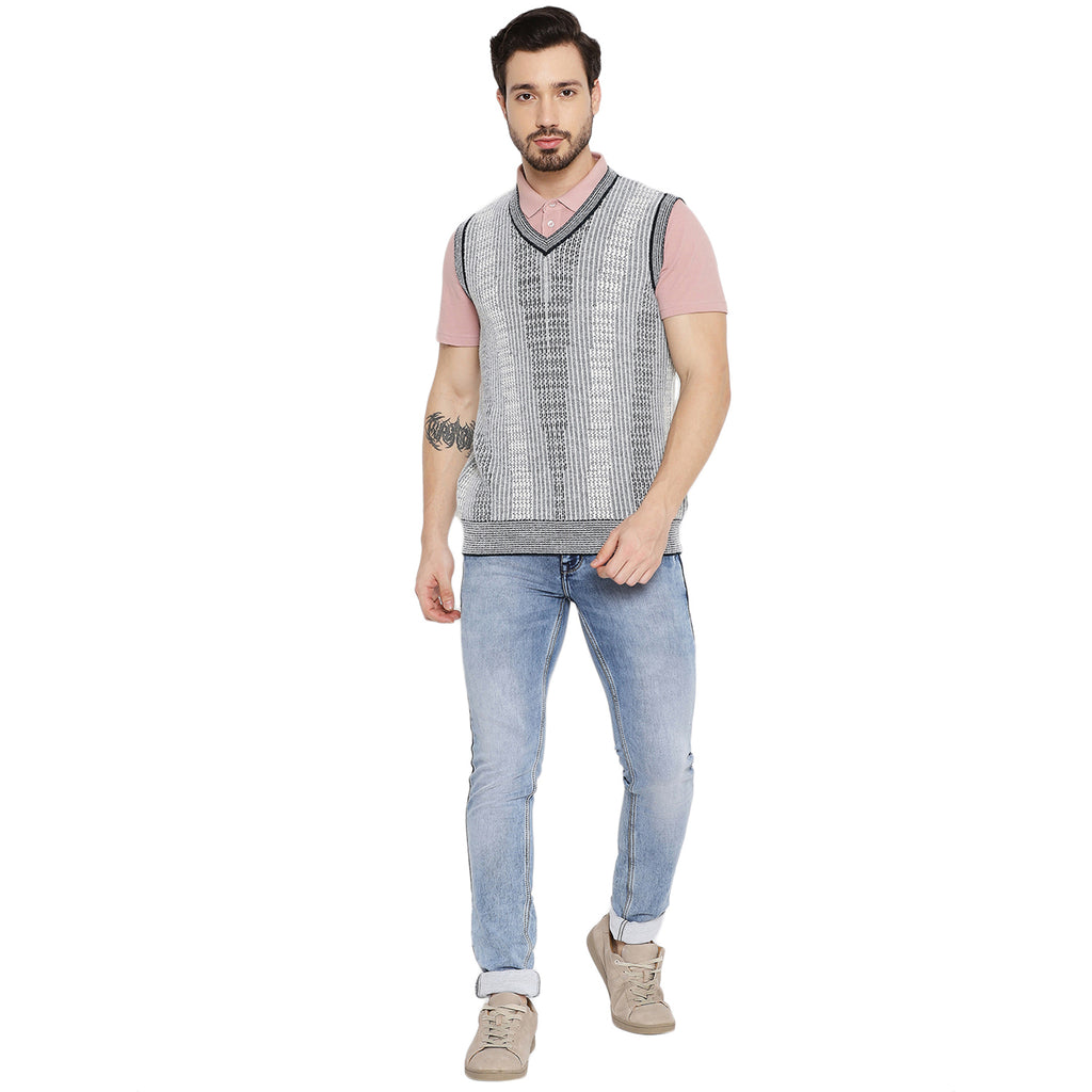 Duke Urban Men Sleeveless V Neck Sweater (SDS2031)