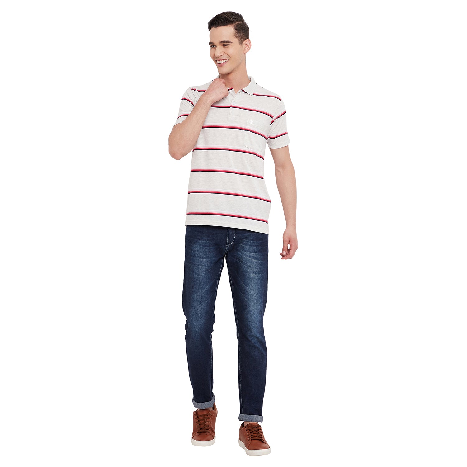 Duke Stardust Men Half Sleeve Cotton T-Shirt (MTLF345)