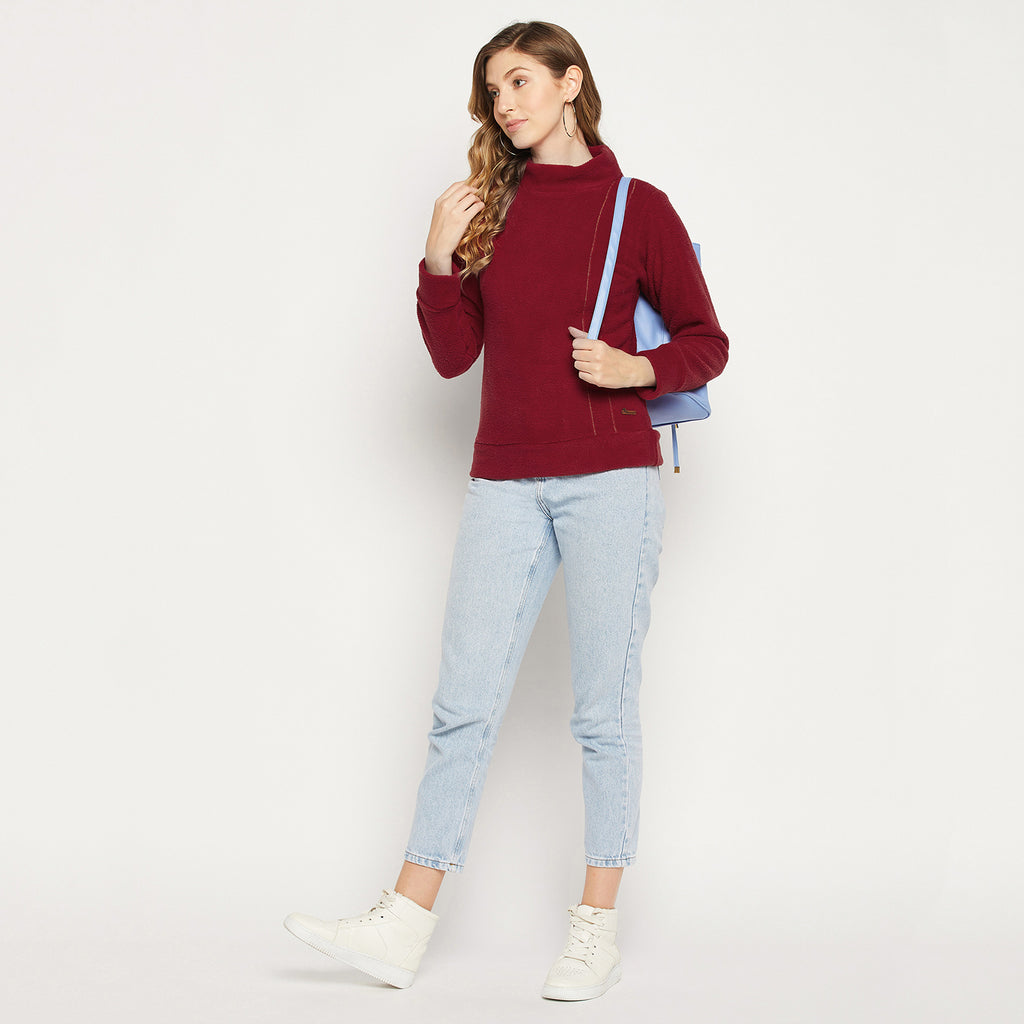 Duke Stardust Women High Neck Sweatshirt (LFX803)