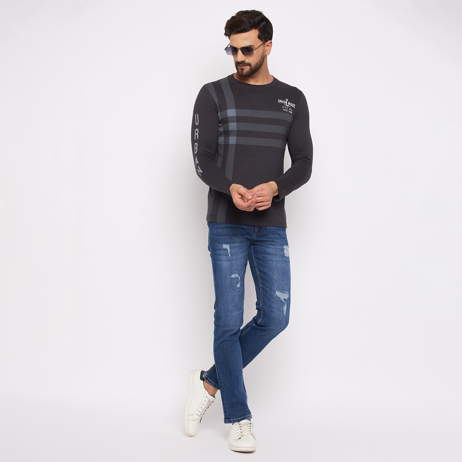 Duke Stardust Men Full Sleeve Cotton T-shirt (LF3976)