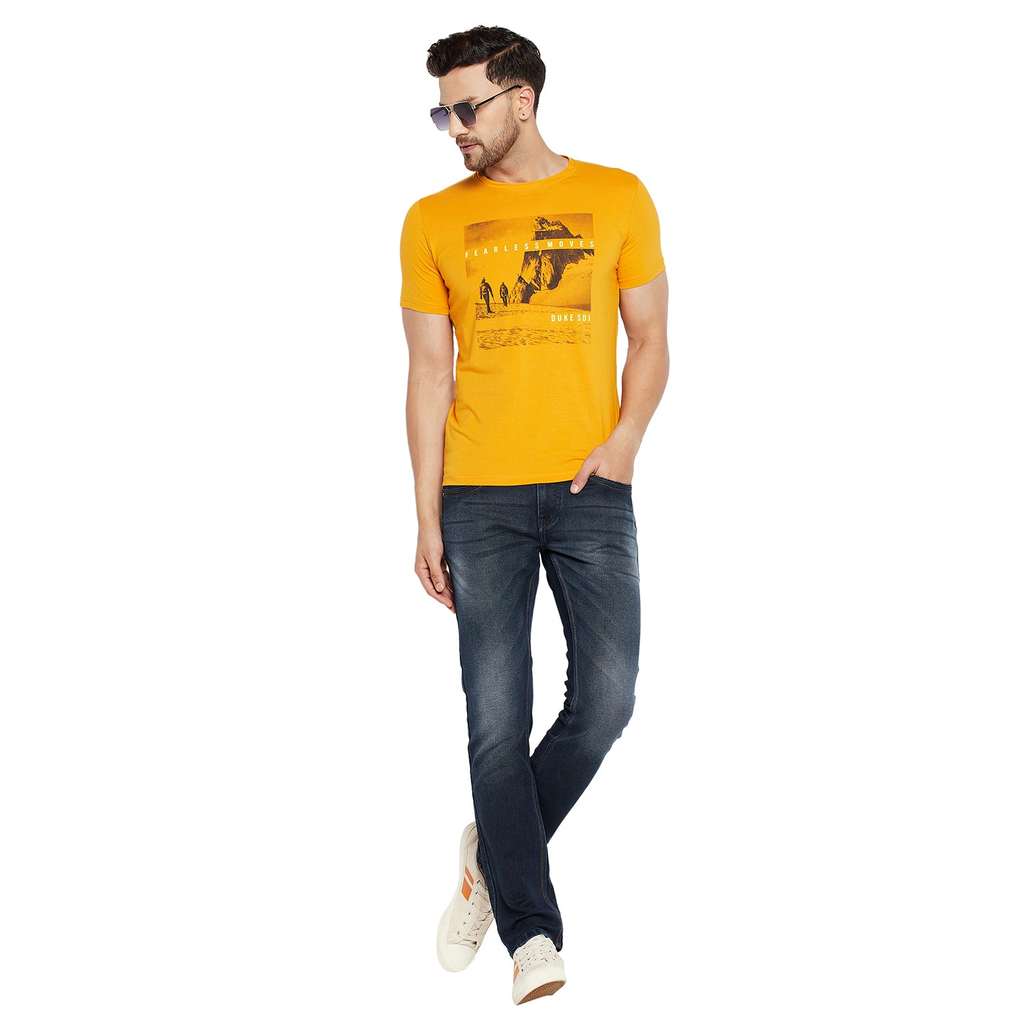 Duke Urban Men Half Sleeve Cotton T-shirt (LF5739)