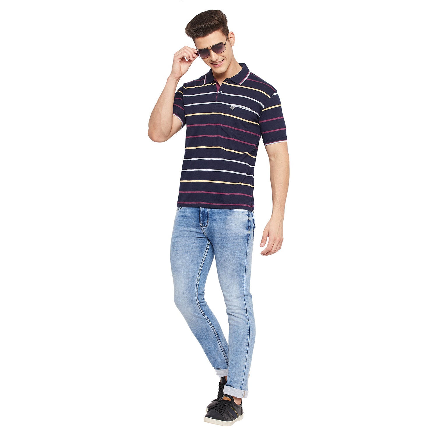 Duke Stardust Men Half Sleeve Cotton T-shirt (LF4689)