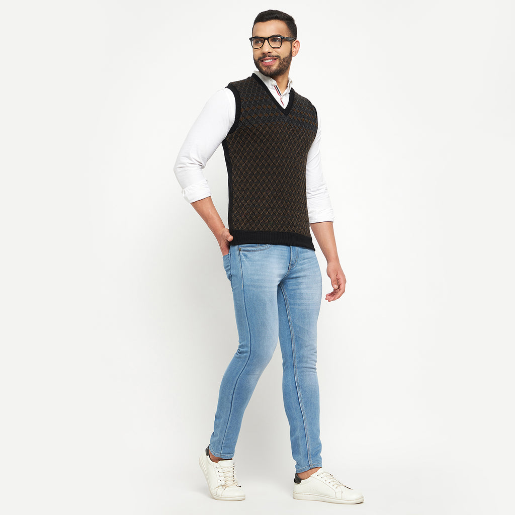Duke Urban Men Sleeveless Reversible Sweater (SDS2041)