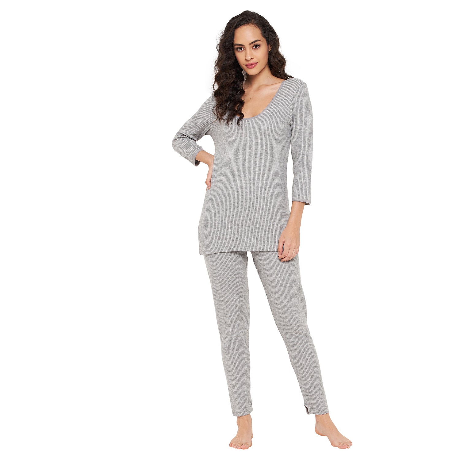 Duke Stardust Women Scoop Neck Thermal (D11GR)