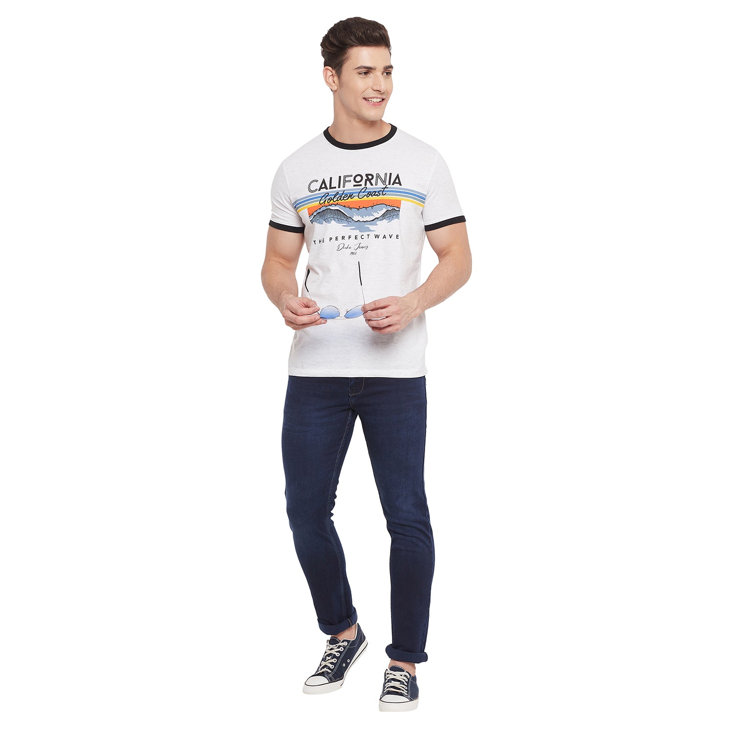 Duke Stardust Men Half Sleeve Cotton T-shirt (LF5284)