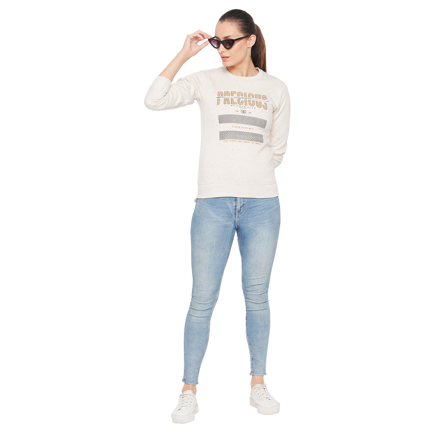 Duke Urban Women Full Sleeve Round Neck Sweatshirt (LFX885)