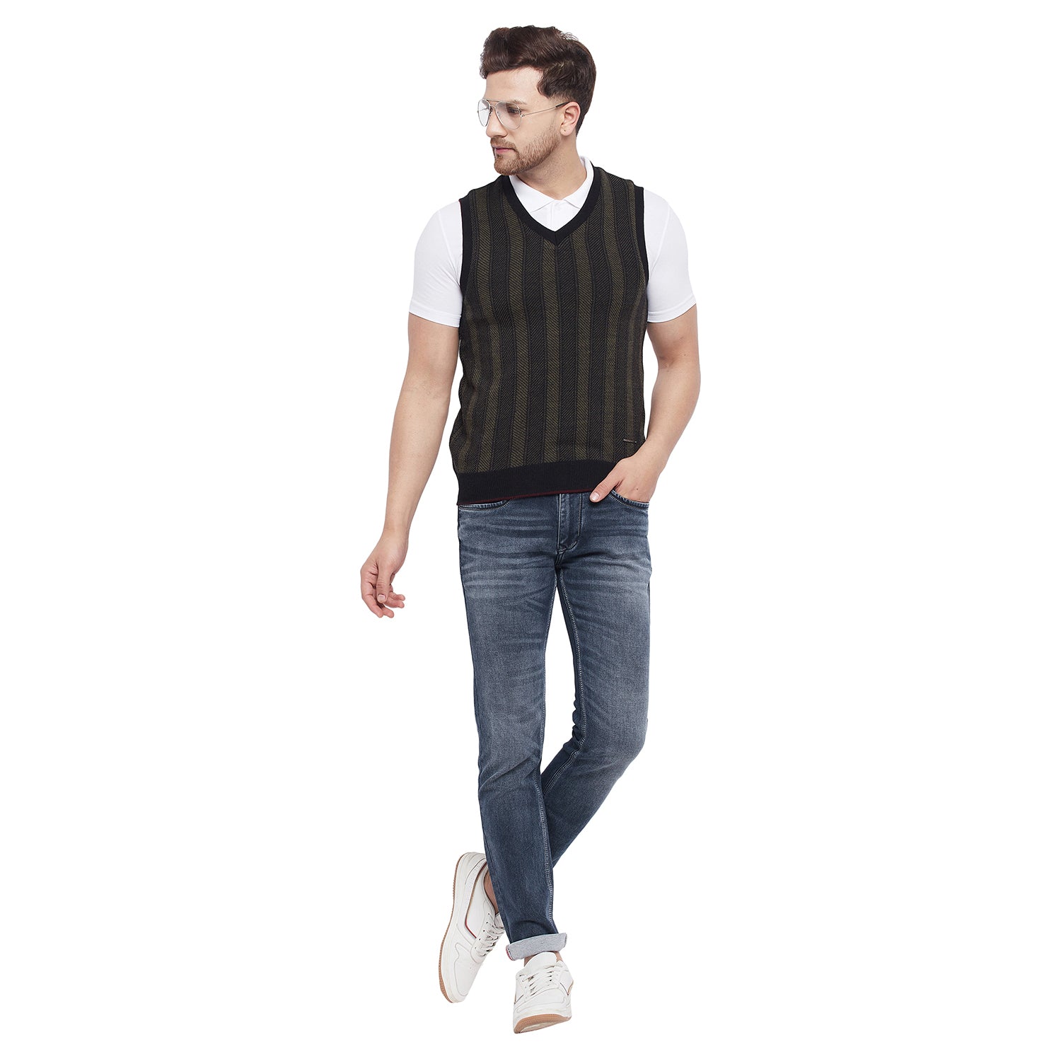 Duke Urban Men Sleeveless Reversible Sweater (SDS717)