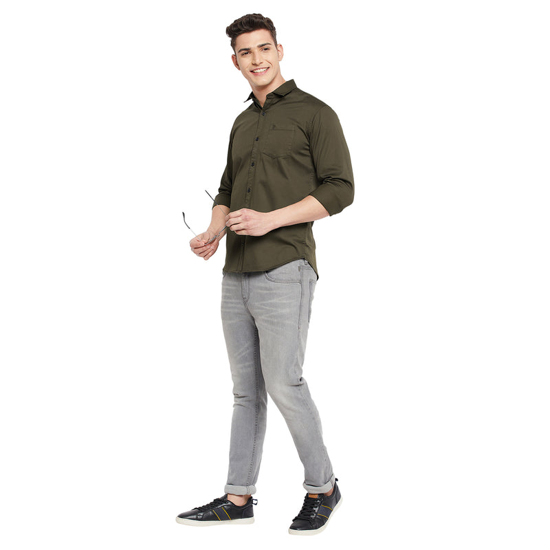 Duke Urban Men Full Sleeve  Cotton Shirt (SDO5SATR)