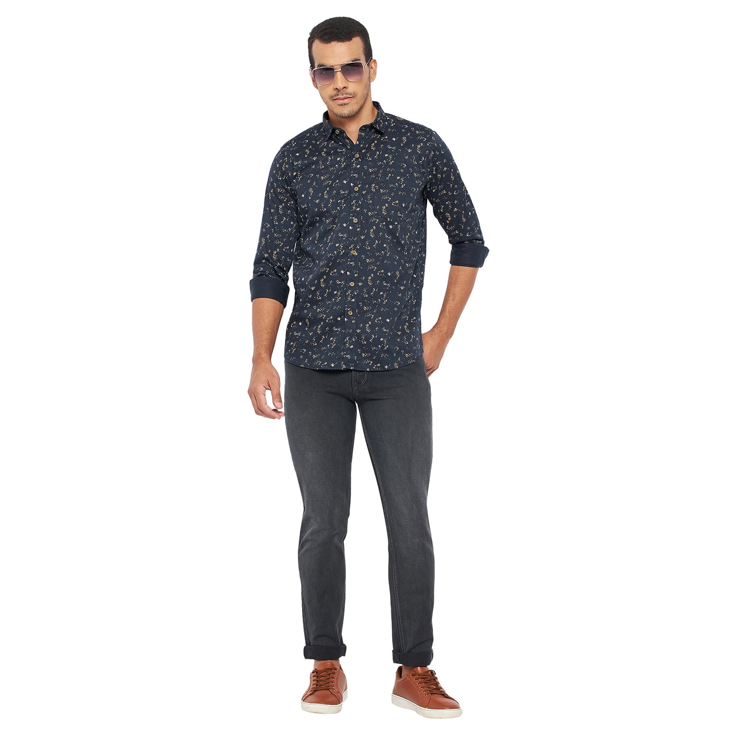 Duke Stardust Men Full Sleeve Cotton Shirt (SDO8PRSK)