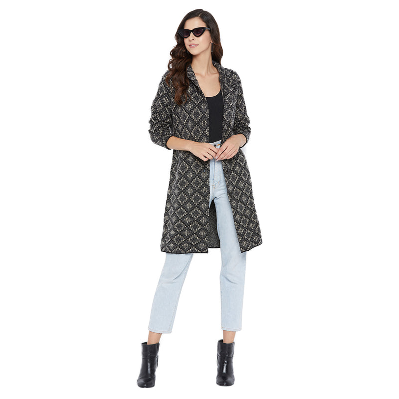 Duke Urban Women Full Sleeve Long Cardigan (SDS959)