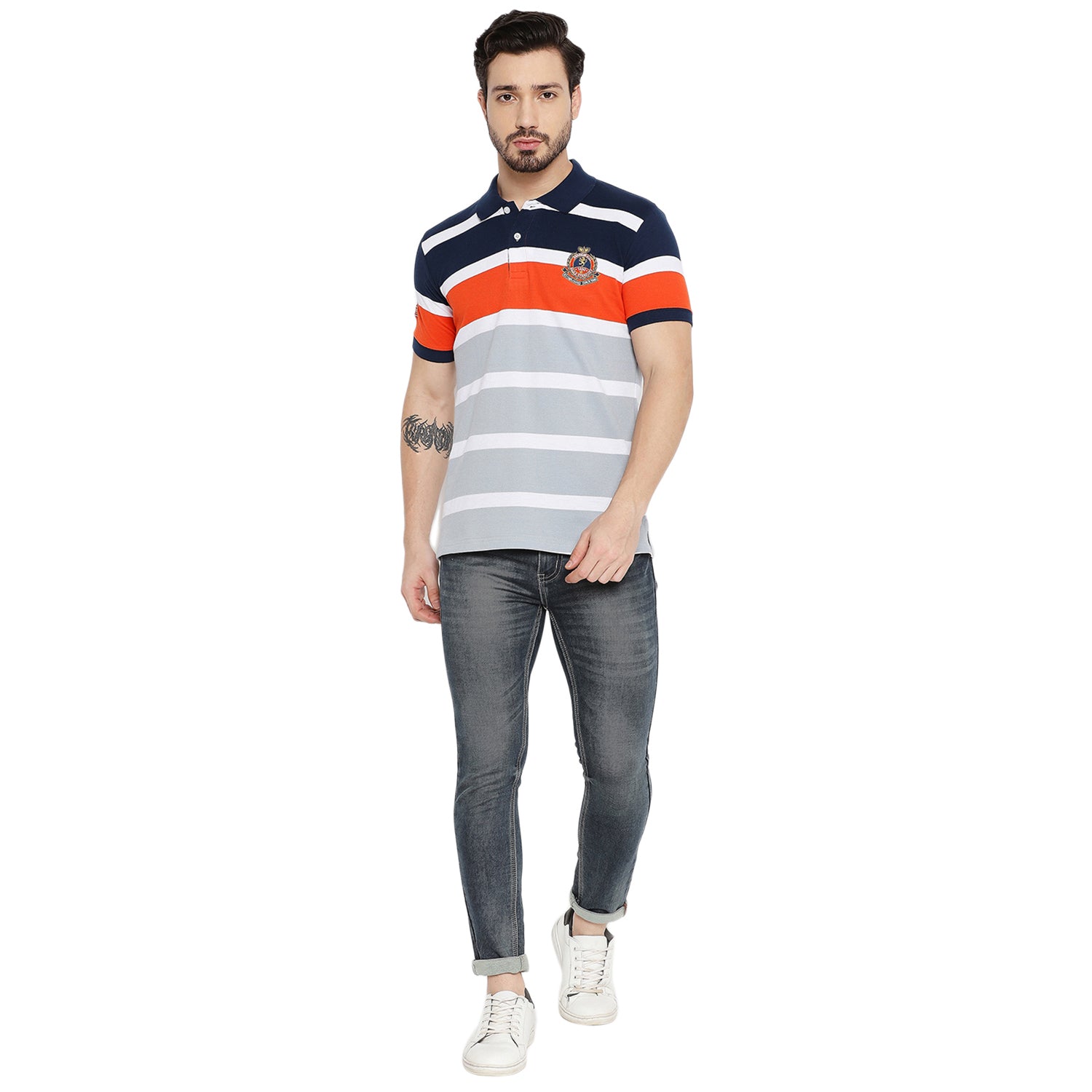 Duke Urban Men Half Sleeve Cotton T-shirt (LF5420)